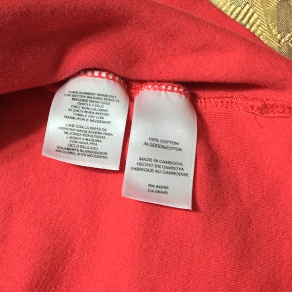 JONES NEW YORK.....100% cotton red top - Picture 3 of 3